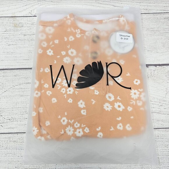 NEW!!! William & Ryan Baby Girl Bamboo Yellow Floral Shortie Size 0-3 months‎ - Picture 1 of 2